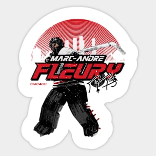 Marc-Andre Fleury Chicago Skyline Sticker